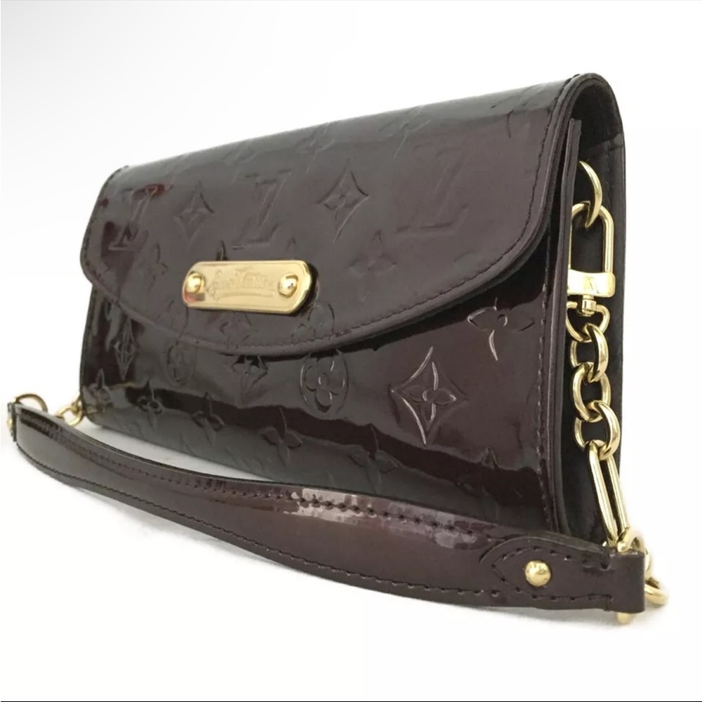 LV Monogram Vernis Sunset Boulevard 2Way Handbag + Box + Dustbag + Giftbag